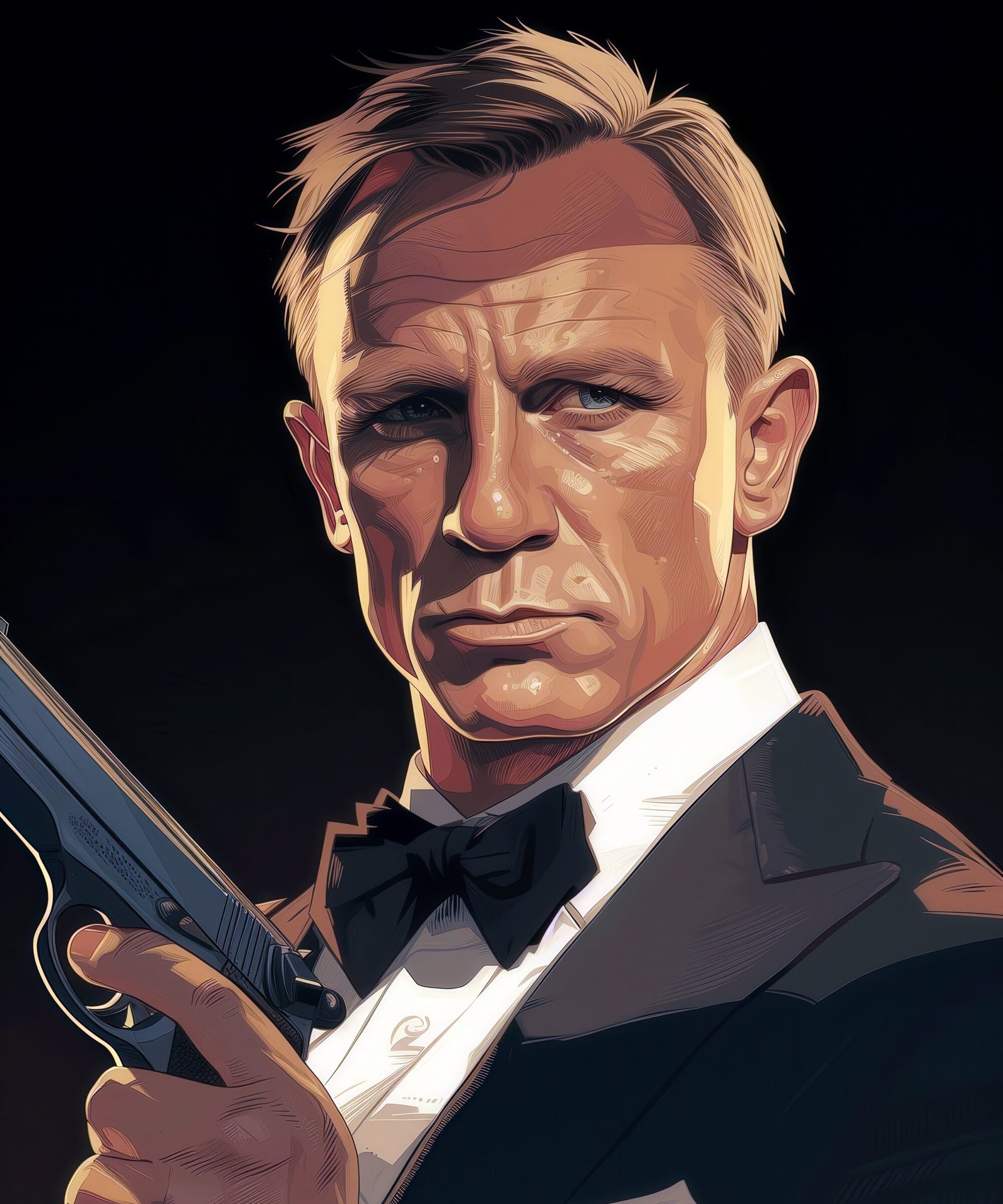 Shaken, Not Stirred: James Bond Art Print