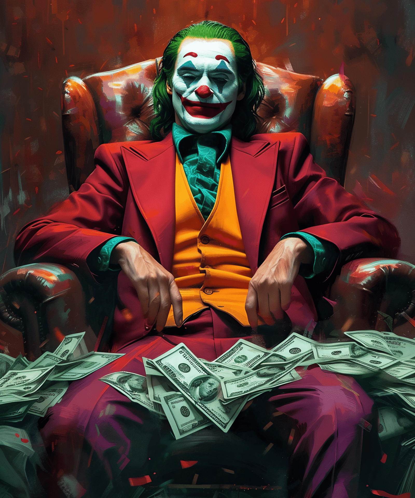 King of Chaos: The Joker Art Print