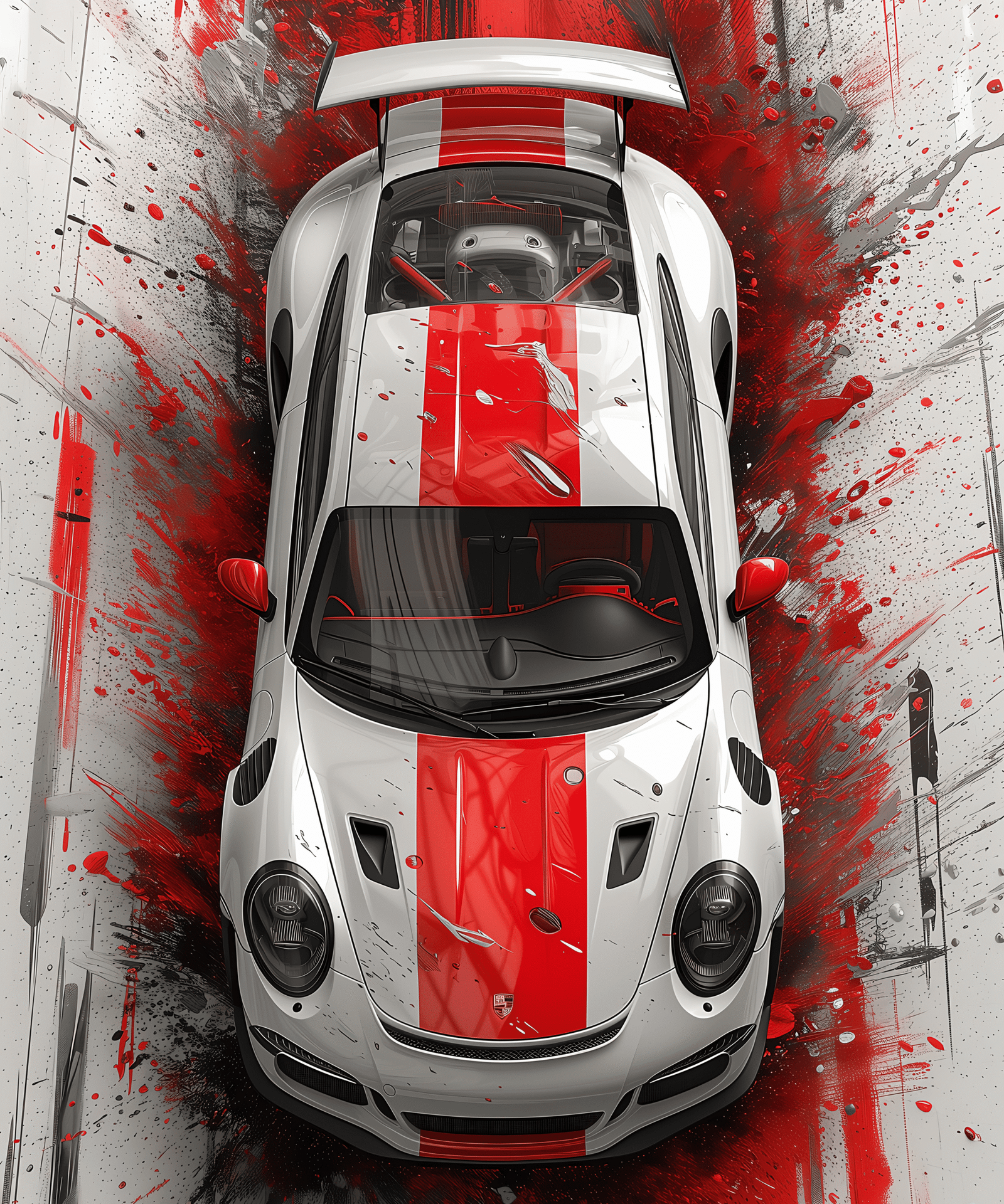 Apex Hunter: Porsche 911 GT3 RS Art Print