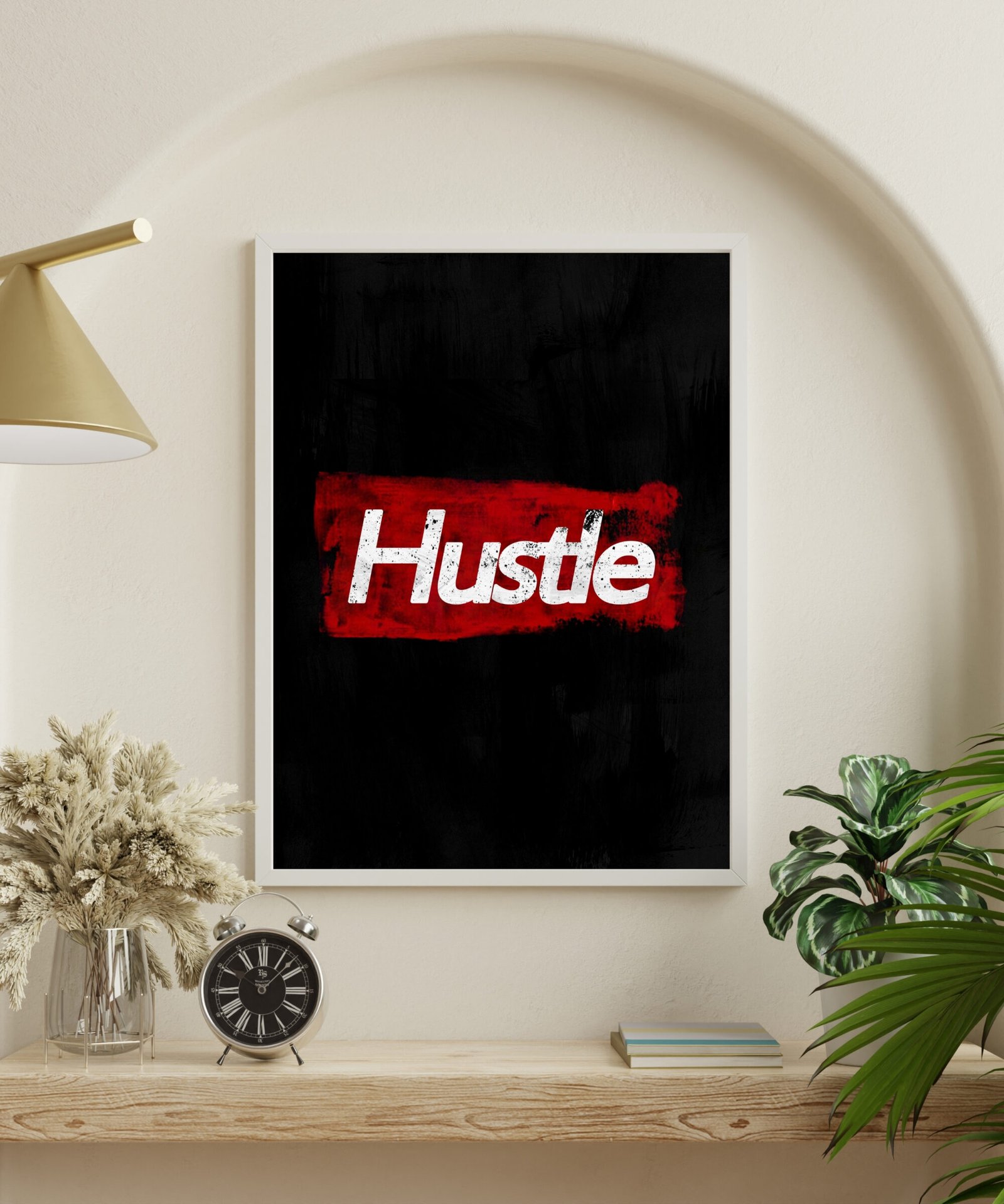 "Hustle" Motivational Art Print - Image 3