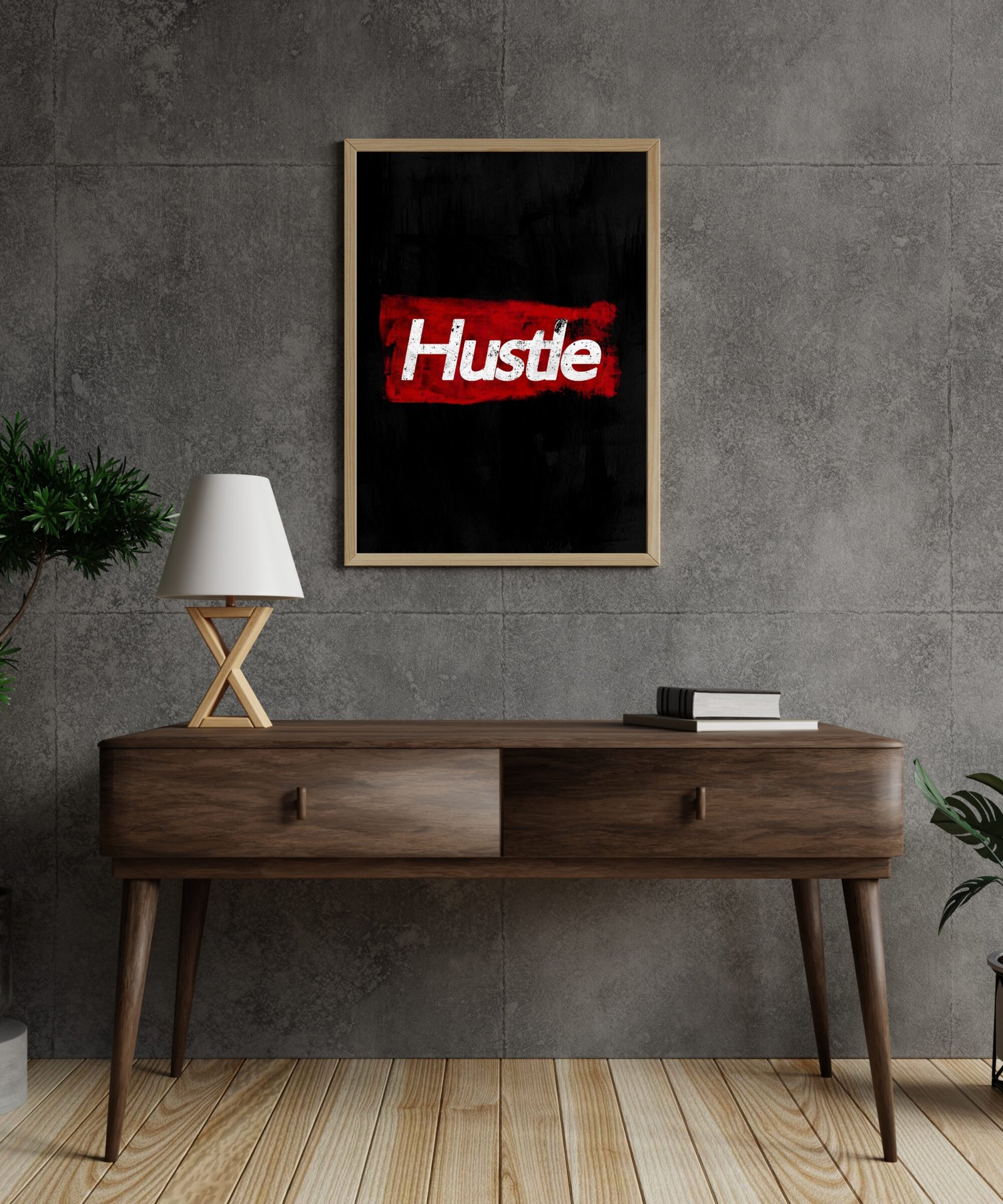 "Hustle" Motivational Art Print - Image 4