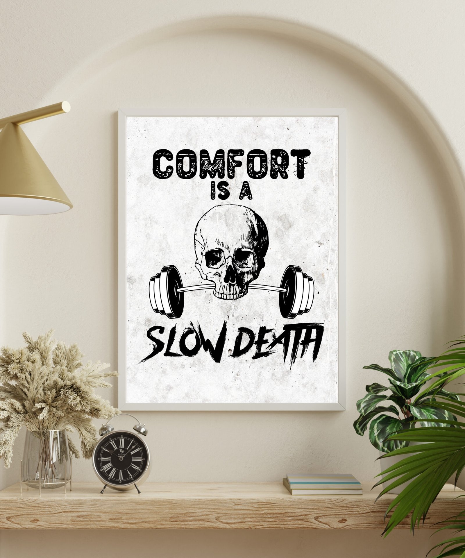 "Comfort Kills" Motivational Art Print - Image 3