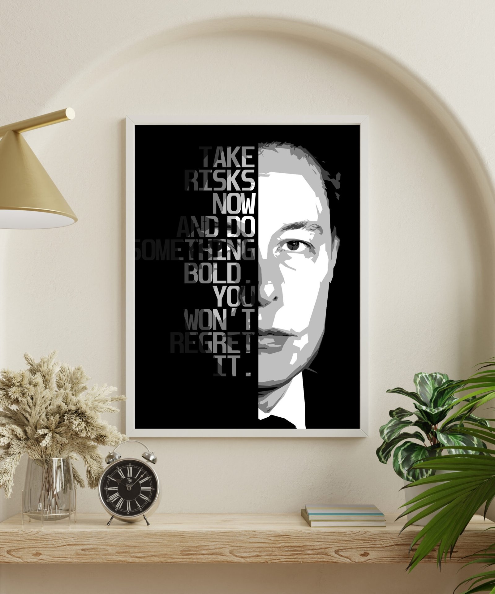 "Take Risks Now" Elon Musk Art Print - Image 3