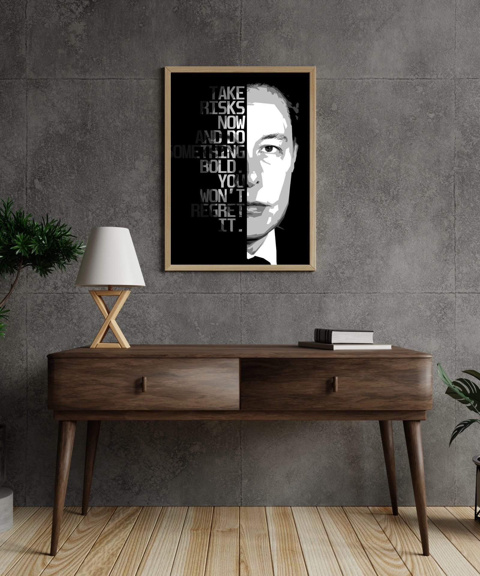 "Take Risks Now" Elon Musk Art Print - Image 4