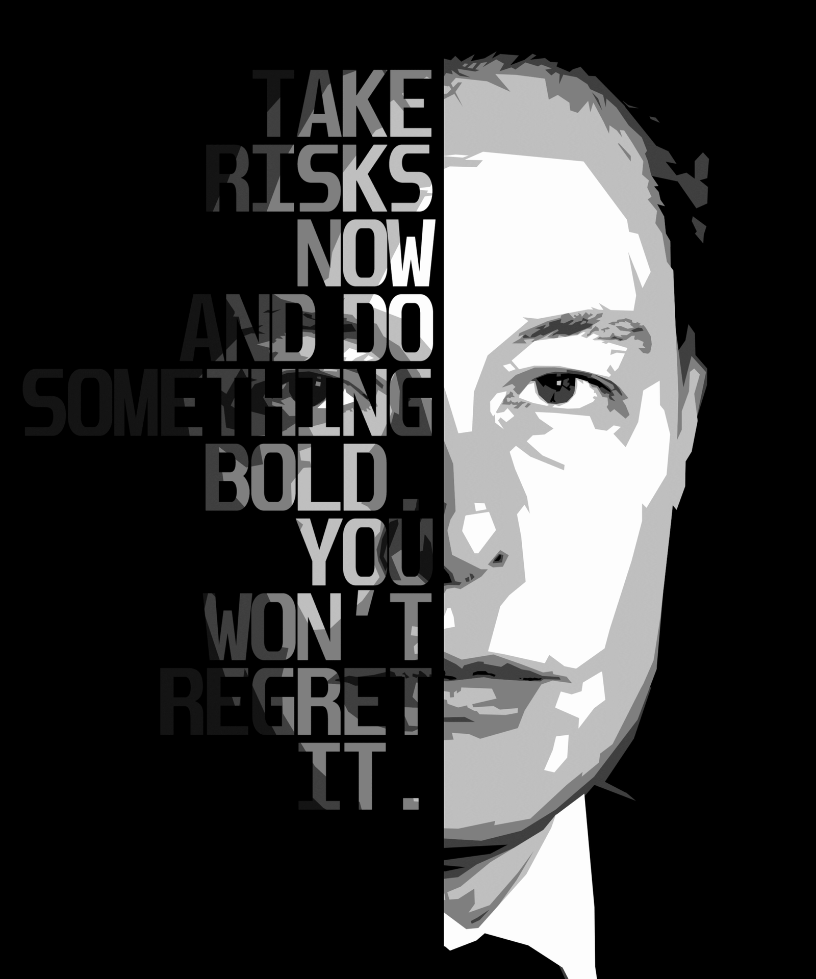 "Take Risks Now" Elon Musk Art Print