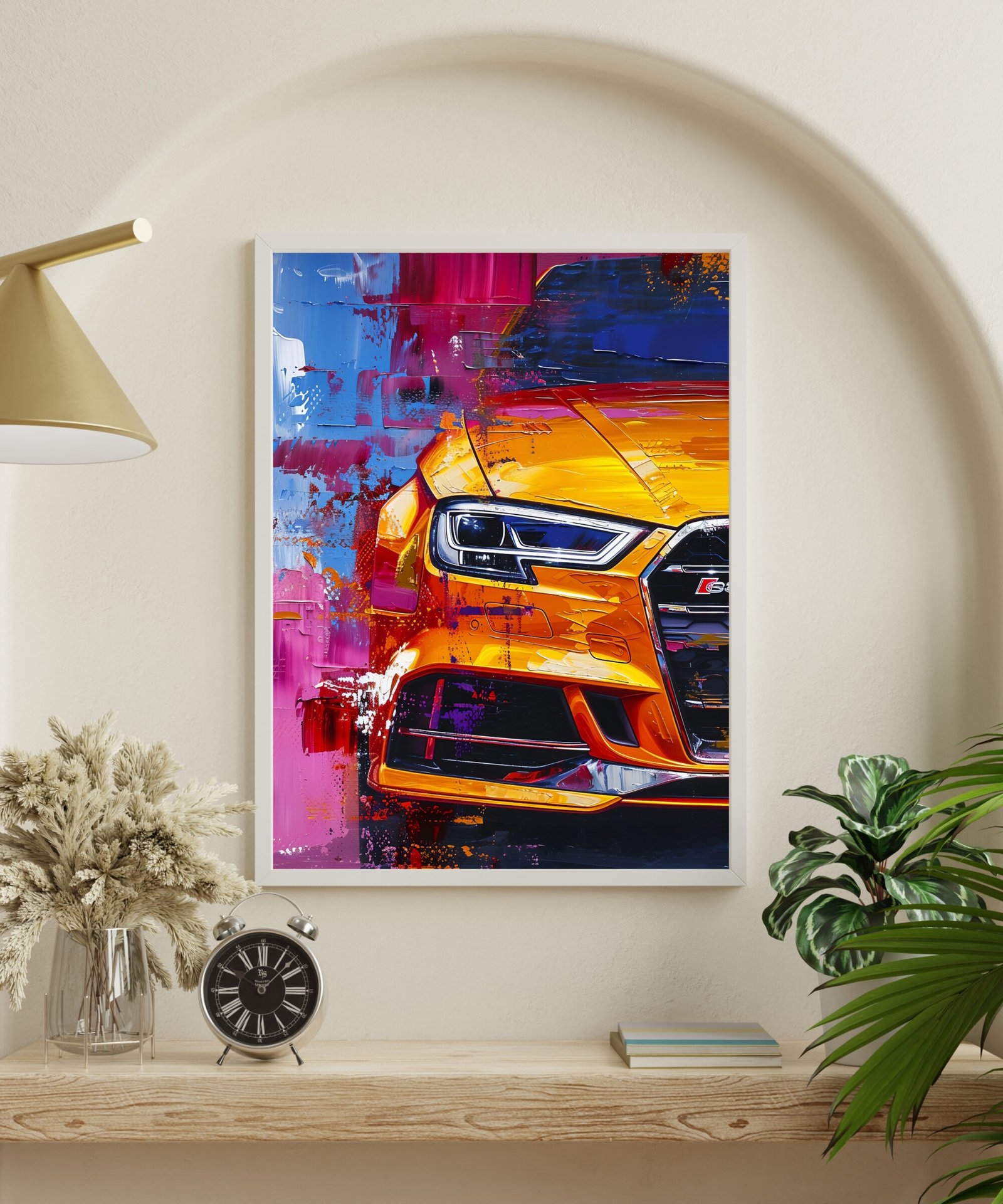 Sunset Flare: Audi S3 Art Print - Image 3