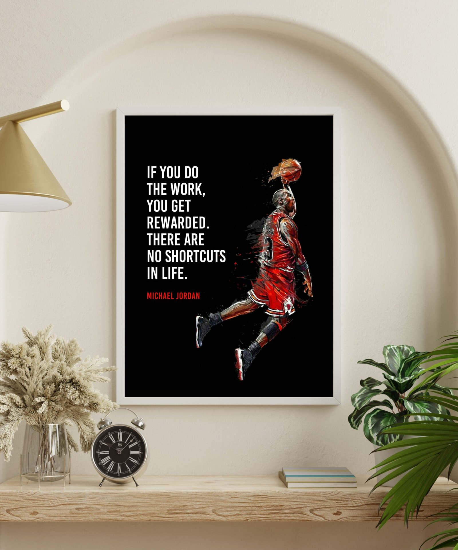 "No Shortcuts" Michael Jordan Art Print - Image 3