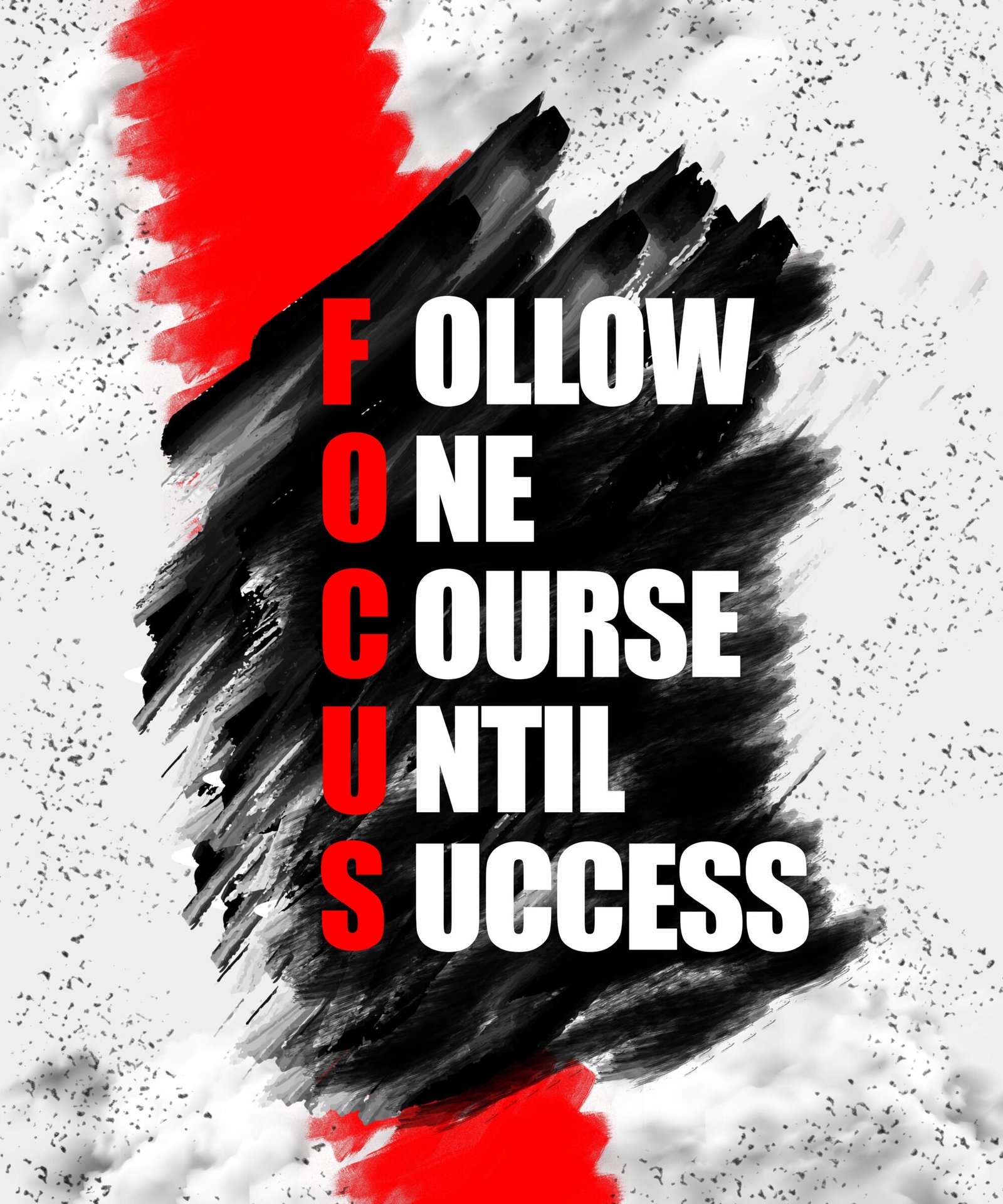 "Focus" Acronym Art Print