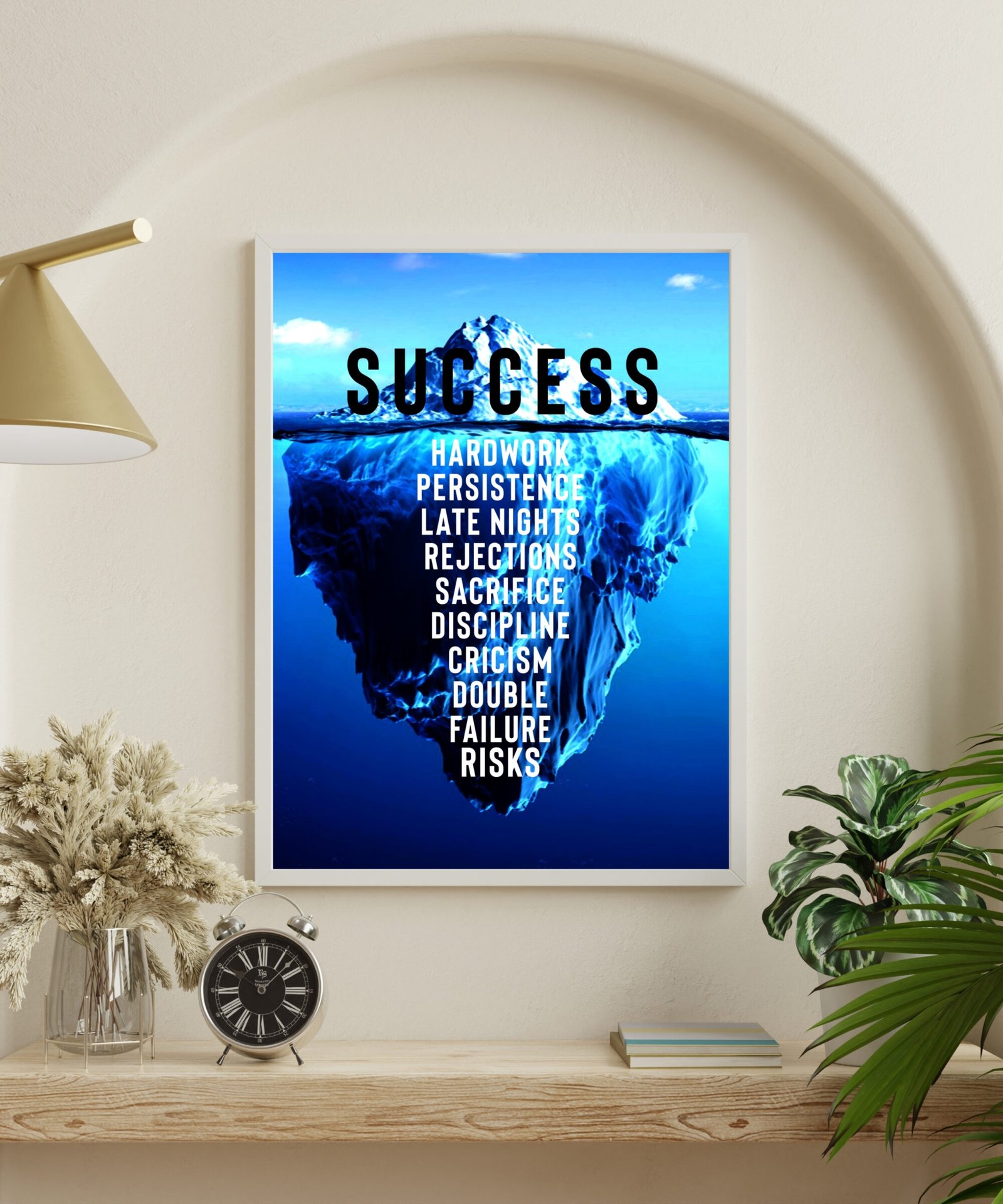 "The Iceberg of Success" Motivational Art Print - Image 3