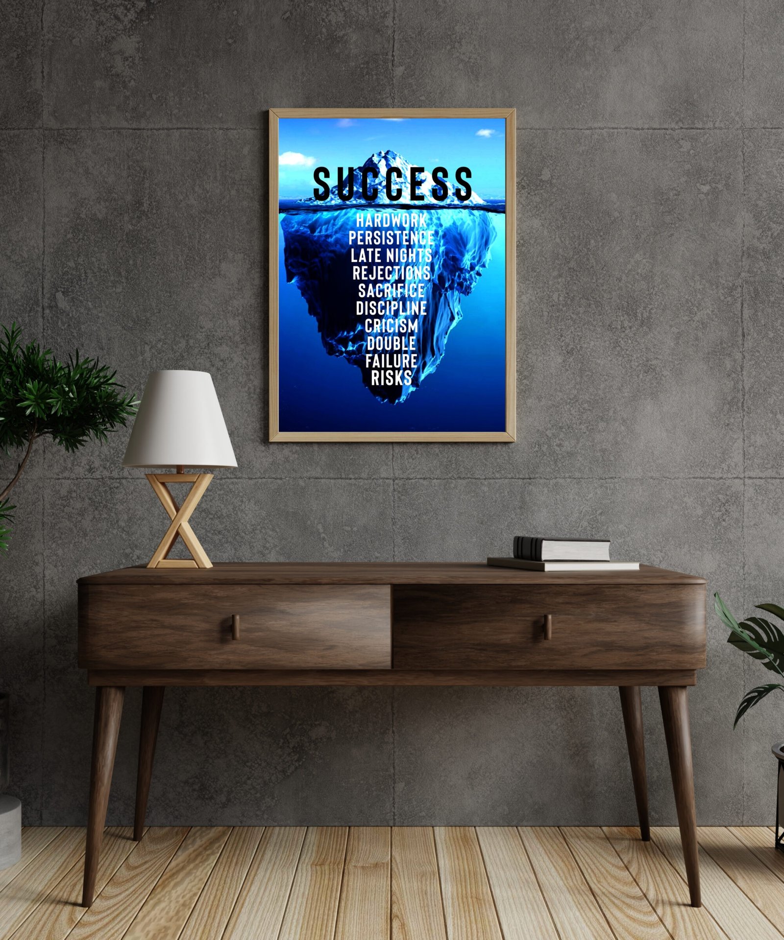 "The Iceberg of Success" Motivational Art Print - Image 4