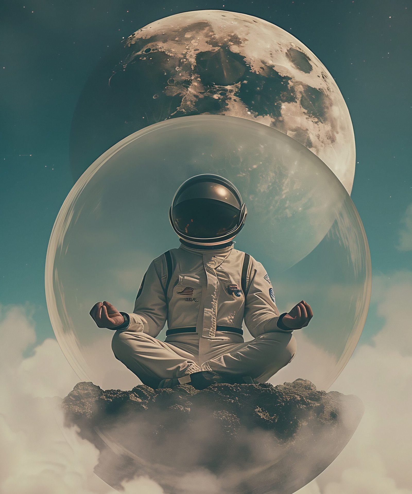 Cosmic Zen: The Meditating Astronaut