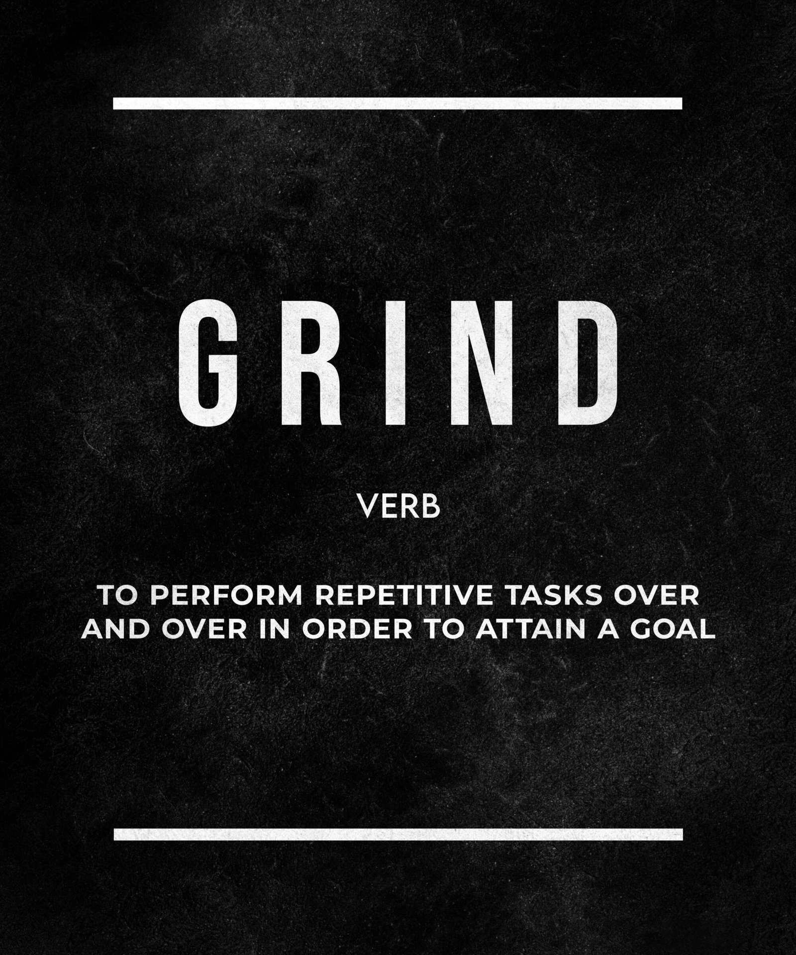 "Grind" Definition Art Print