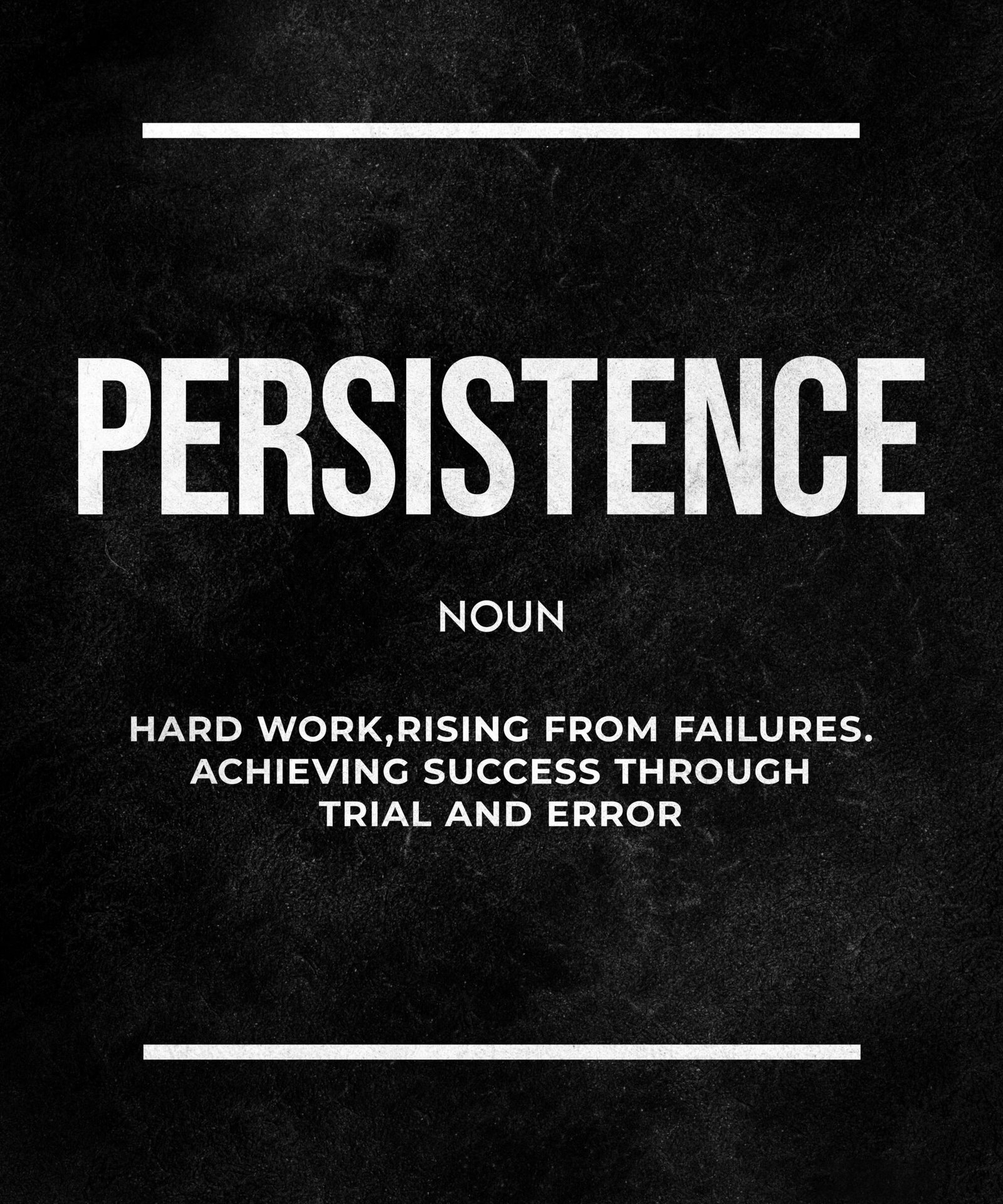 "Persistence" Definition Art Print