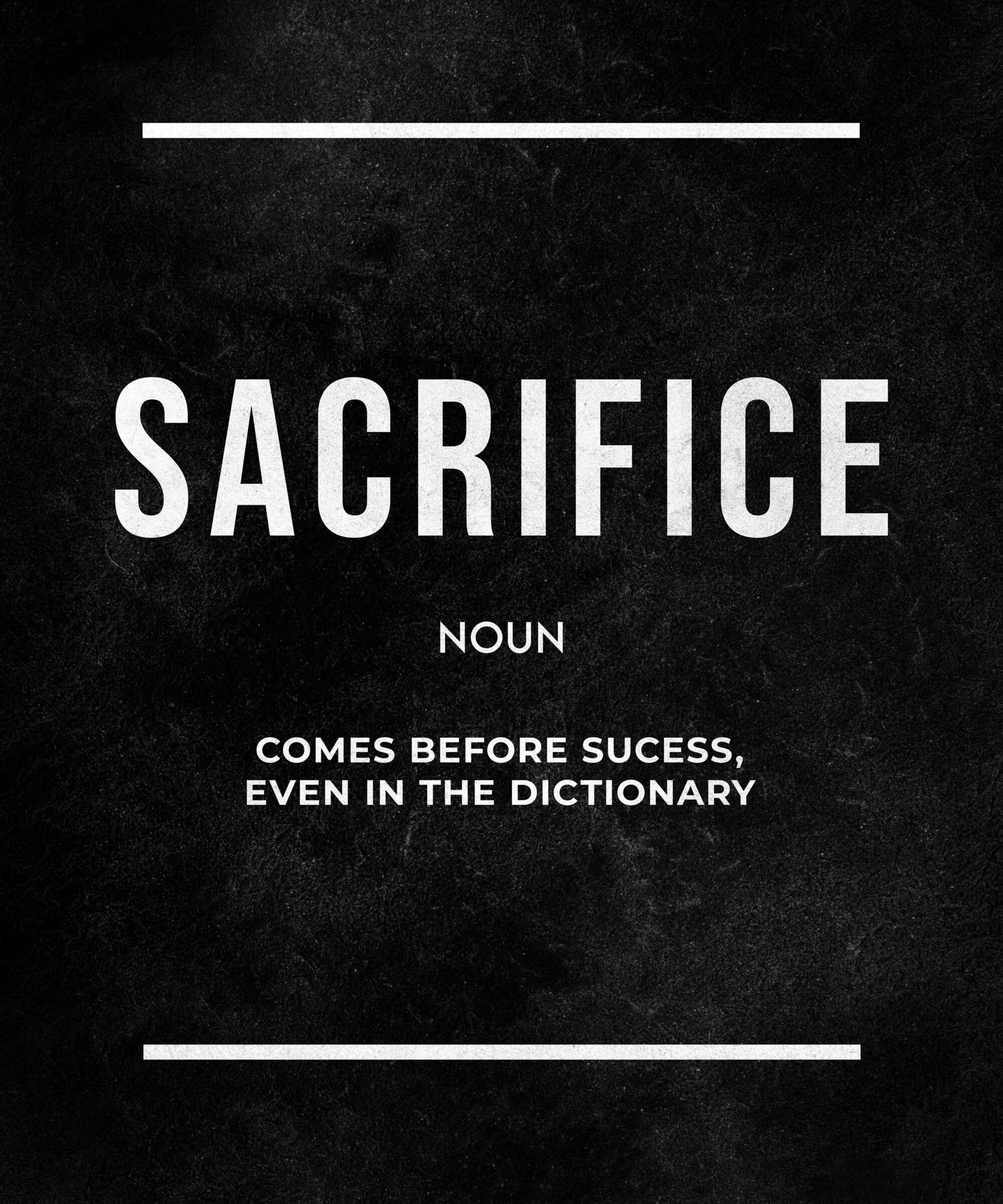 "Sacrifice" Definition Art Print